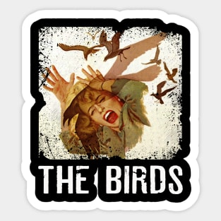 The Caw of Terror The Birds Genre-Inspired T-Shirt Sticker